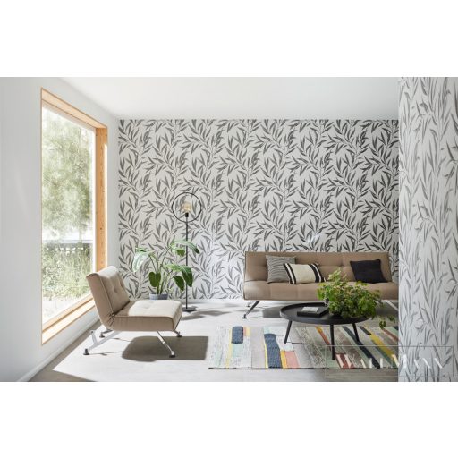 Marburg Modernista 32201 drapp levélmintás tapéta