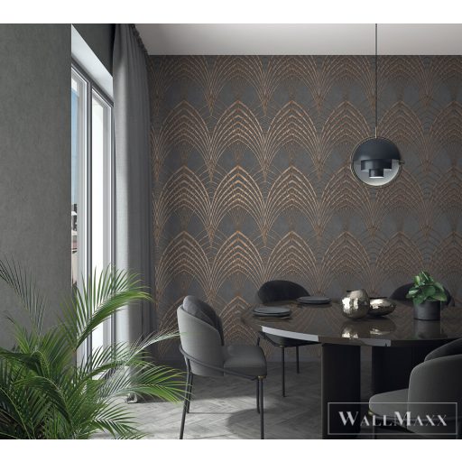 Marburg Urban Spaces-Modernista 32256 antracit fonott tapéta