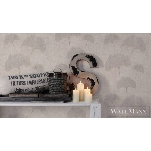 AS CREATION Cuba 2 32265-3 bézs leveles klasszikus tapéta