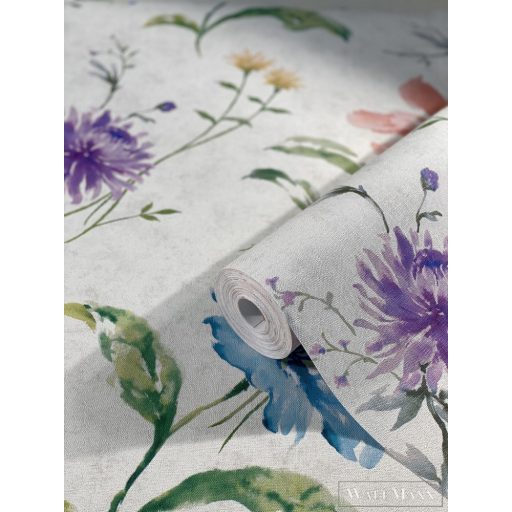 Marburg Shades 2025 32455 kék virágmintás tapéta