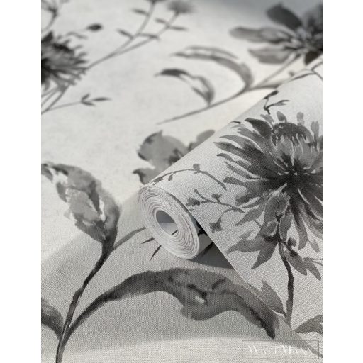 Marburg Shades 2025 32456 szürke virágmintás tapéta