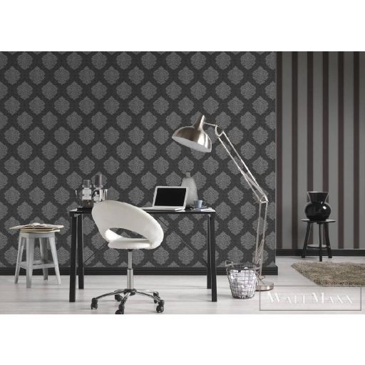 AS CREATION 32480-4 klasszikus fémes szürke