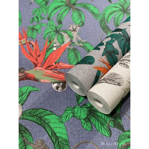 Marburg Natural Vibes 2023 32653 kék virágmintás tapéta