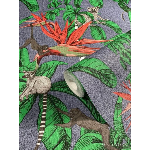 Marburg Natural Vibes 2023 32653 kék virágmintás tapéta