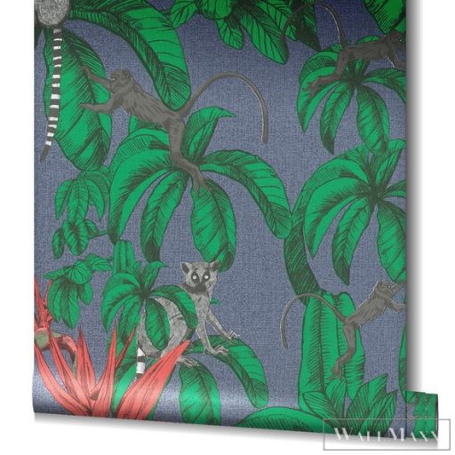 Marburg Natural Vibes 2023 32653 kék virágmintás tapéta