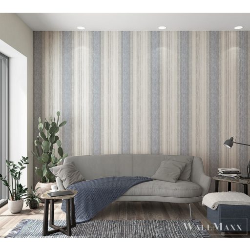 Marburg Natural Vibes 2023 32655 bézs, kék Textil mintás Klasszikus tapéta