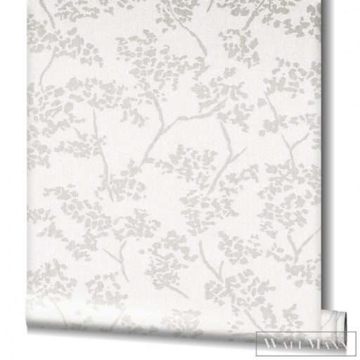 Marburg Schöner Wohnen 2 32703 ezüst levélmintás tapéta