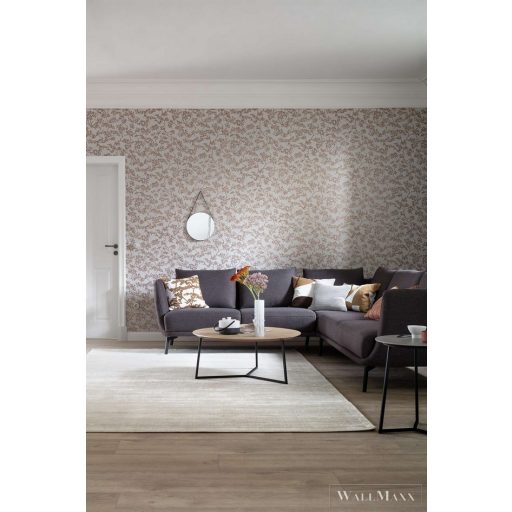 Marburg Schöner Wohnen 2 32704 ezüst levélmintás tapéta