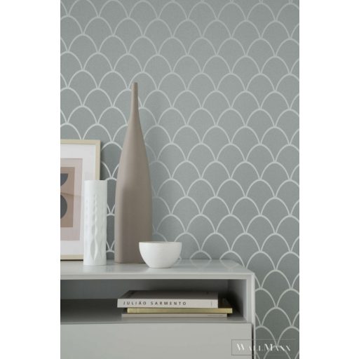 Marburg Schöner Wohnen 2 32718 zöld pikkelymintás tapéta