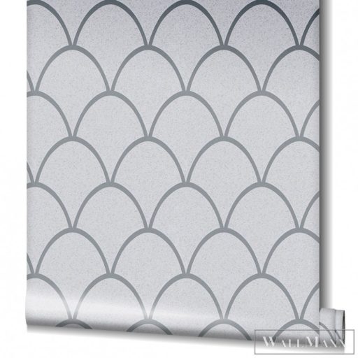 Marburg Schöner Wohnen 2 32722 ezüst pikkelymintás tapéta