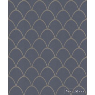 Marburg Schöner Wohnen 2 32723 kék pikkelymintás tapéta