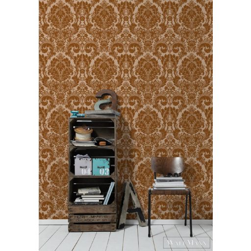 AS CREATION 32750-1 barna klasszikus minta fényes effekttel