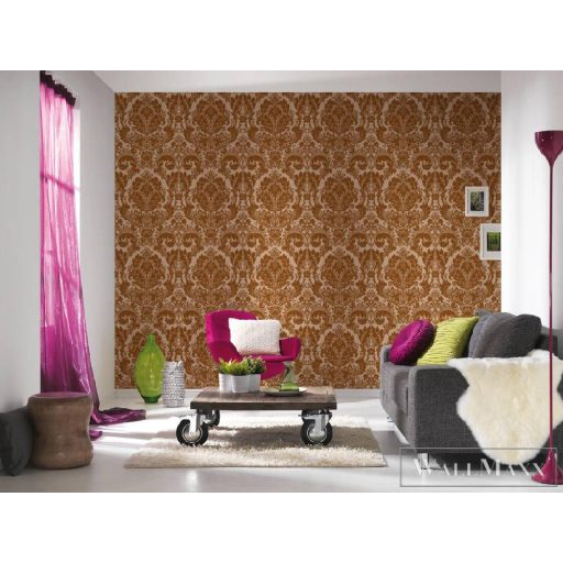 AS CREATION 32750-1 barna klasszikus minta fényes effekttel