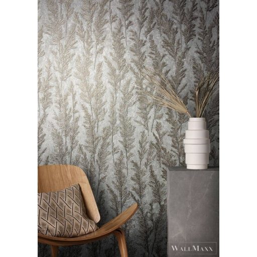 MARBURG Natural Opulence 33212 ezüst levél mintás Modern tapéta
