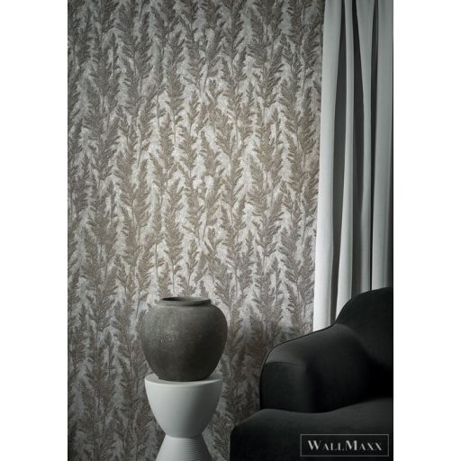 MARBURG Natural Opulence 33212 ezüst levél mintás Modern tapéta