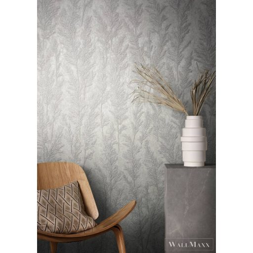 MARBURG Natural Opulence 33213 szürke levél mintás Modern tapéta