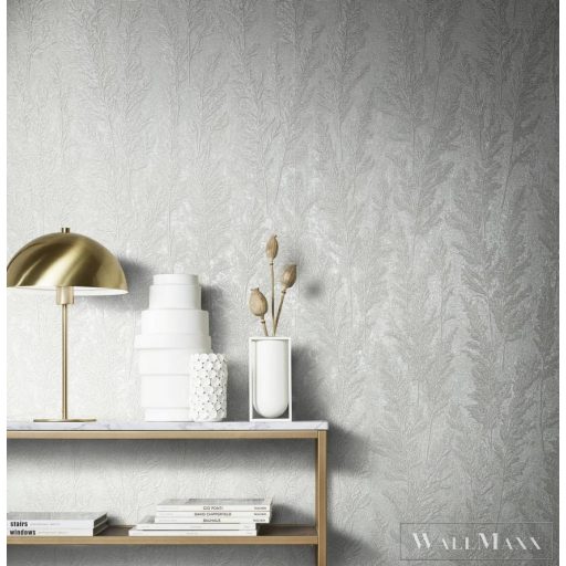 MARBURG Natural Opulence 33214 fehér levél mintás Modern tapéta