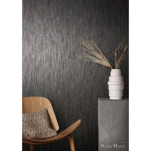 MARBURG Natural Opulence 33250 fekete Textil mintás Modern vlies tapéta