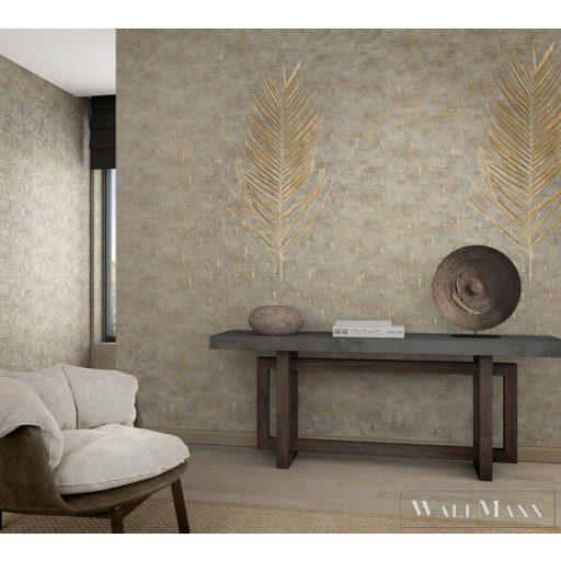 MARBURG Natural Opulence 33256 barna levél mintás Modern tapéta