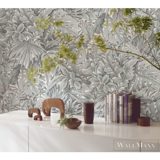 Marburg Botanica 33306 Natúra világos zöld filodendron mintás tapéta