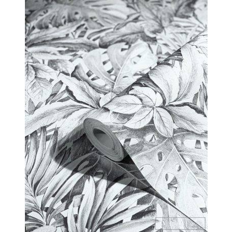 Marburg Botanica 33308 Natúra szürke filodendron mintás tapéta