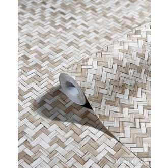   Marburg Botanica 33309 Modern bézs gyékény mintás tapéta