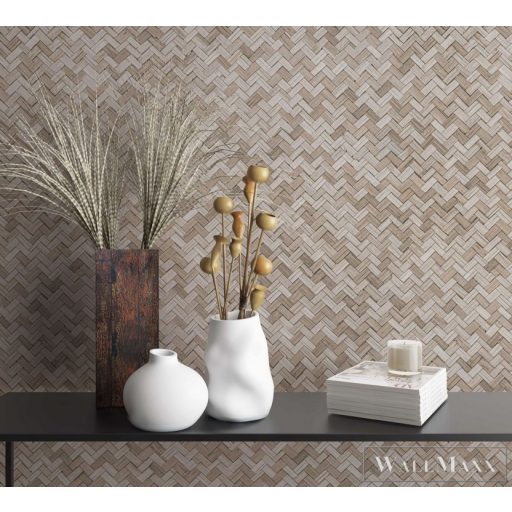 Marburg Botanica 33309 Modern bézs gyékény mintás tapéta