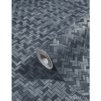   Marburg Botanica 33310 Modern antracit gyékény mintás tapéta