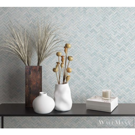 Marburg Botanica 33312 Modern zöld gyékény mintás tapéta