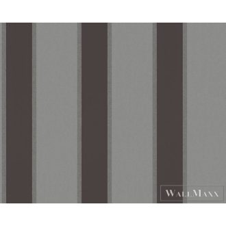 AS CREATION 33329-4 alpha katalógus szürke/ezüst csíkos