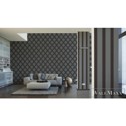 AS CREATION 33329-4 alpha katalógus szürke/ezüst csíkos