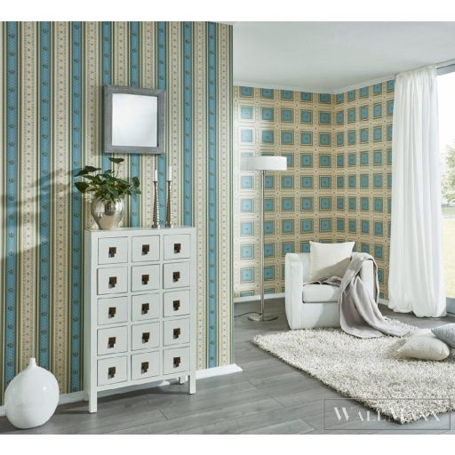 AS-Creation türkíz tapéta 33541-2