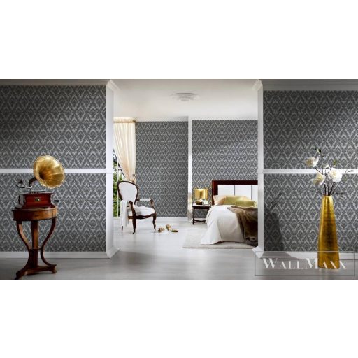 AS CREATION CASTELLO 33582-3 SZÜRKE KLASSZIKUS TAPÉTA