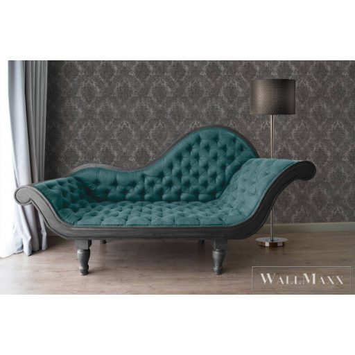 AS CREATION Black is Beautiful 33607-8 sötét antik mintás klasszikus tapéta