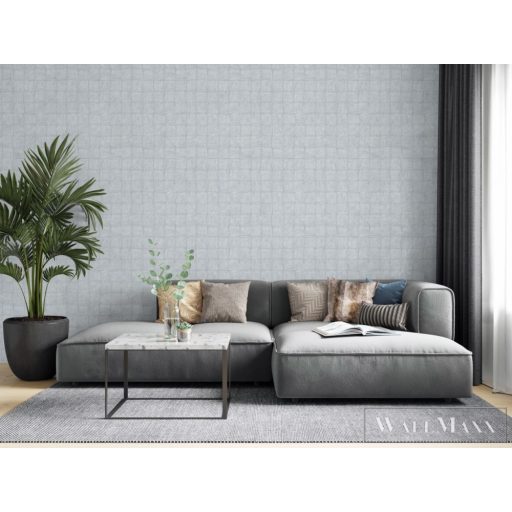 Marburg Botanica 33969 kék Kocka kő mintás Modern vlies tapéta