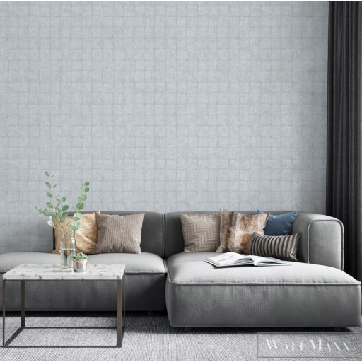 Marburg Botanica 33969 kék Kocka kő mintás Modern vlies tapéta