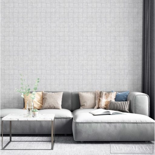 Marburg Botanica 33971 ezüst Kocka kő mintás Modern vlies tapéta