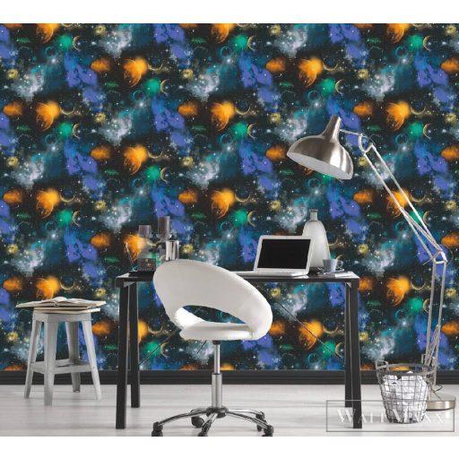 AS CREATION 34066-1 kozmosz, világűr mintás tapéta