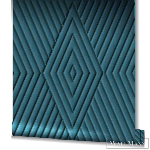 MARBURG Shades Iconic 34480 kék térhatású Modern tapéta