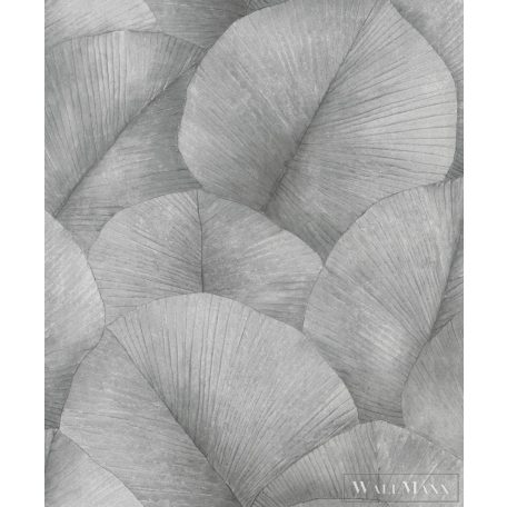 MARBURG Kumano 34508 szürke levél mintás Japán tapéta