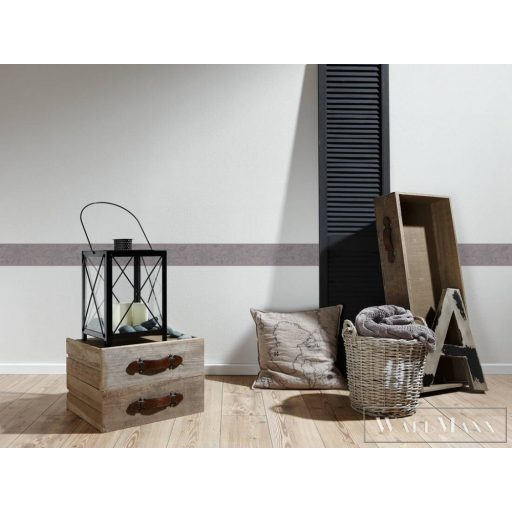 AS CREATION Only Borders 34667-4 barna virág mintás modern bordűr