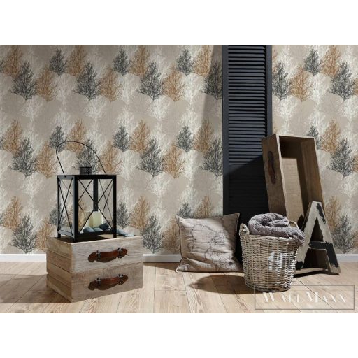 AS CREATION 34819-3 barna-szürke faágak