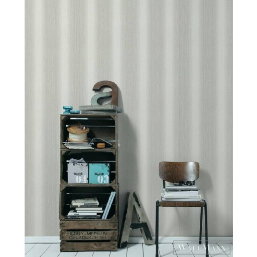 AS CREATION 34861-2 ezüstös-szürke csíkos tapéta