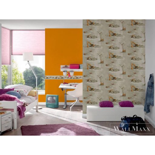 AS CREATION narancs tapéta 35834-6