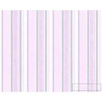 AS CREATION rózsaszín csíkos tapéta 35849-4