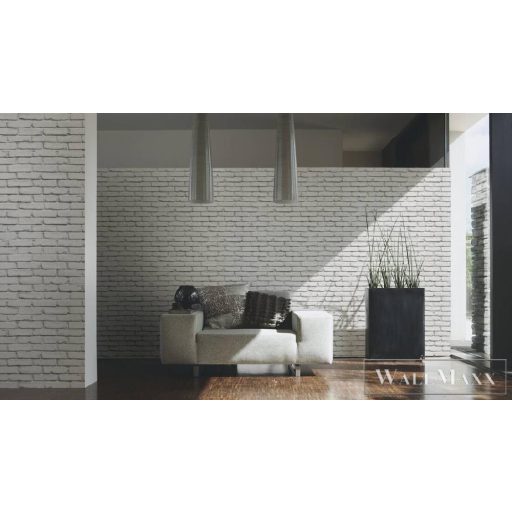 AS CREATION ATTRAKTIVE 35856-2 FEHÉR TÉGLAMINTÁS TAPÉTA