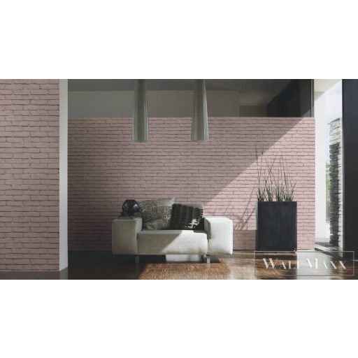 AS CREATION ATTRAKTIVE 35856-3 RÓZSASZÍN TÉGLAMINTÁS TAPÉTA