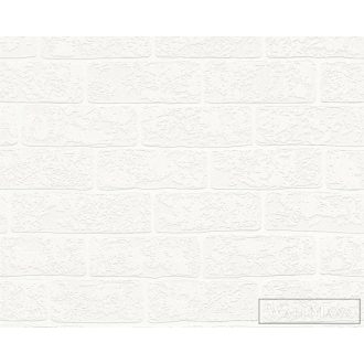 AS CREATION fehér téglamintás tapéta 35981-1