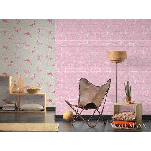 AS CREATION színes tégla mintás tapéta 35981-2