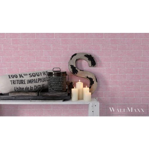 AS CREATION színes tégla mintás tapéta 35981-2